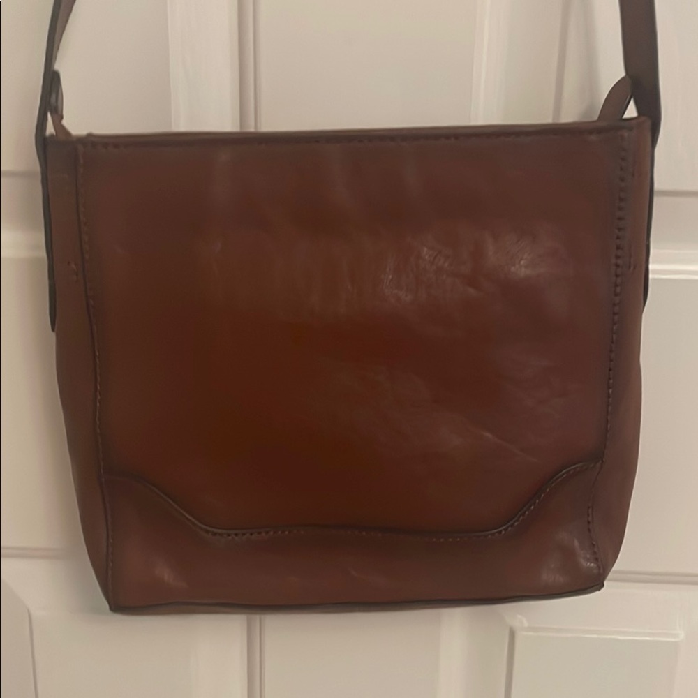 Frye Brown Leather Crossbody Bag